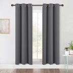 NICETOWN Bedroom Blackout Draperies Panels, Three Pass Microfiber Noise by NICETOWN