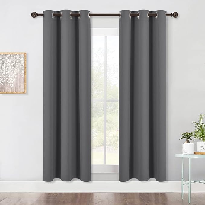 NICETOWN Bedroom Blackout Draperies Panels, Three Pass Microfiber Noise by NICETOWN