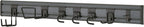 TRINITY 9Pc Heavy Duty Wall Track Storage Kit, 2 PVC 28" Panels, 7 Hooks