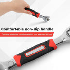 52 in 1 Universal Socket Wrench with Gloves, 360° Rotating Spanner