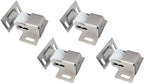 Heavy Duty Large Jumbo Roller Catch Latch for Closet Doors and Cabinets, Matte Nickel, Made in Taiwan, 2 Pack