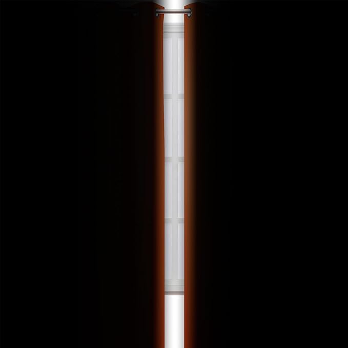 LEMOMO Blackout Curtains 52 x 90 Inch Long Orange Curtains Set of 2 Panels Room - Image 3