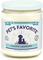 Clean Laundry Pet Odor Eliminator Candle Pet Friendly, 1 Pack