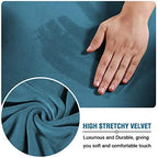 H.VERSAILTEX Real Velvet Plush 3 Piece Stretch Sofa Covers Couch Covers - Image 4