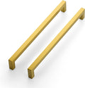 Ravinte Brushed Brass Square Cabinet Handles & Pulls,10 Inch,5 Pack