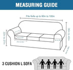 H.VERSAILTEX 4 Piece Stretch Sofa Covers - Image 2