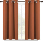 NICETOWN Burnt Orange Modern Blackout Curtains - Image 2