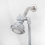 Brass Shower Arm Diverter Valve for Handheld Shower Head and Fixed Spray Head G1/2 3 Way Universal Bathroom System Component Replacement Part, Polished Chrome