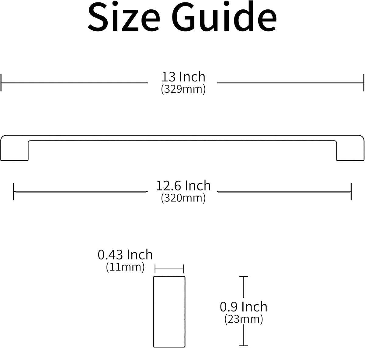 Alzassbg 12-1/2" Brushed Satin Nickel Cabinet Pulls 6 Pack, AL3055SN