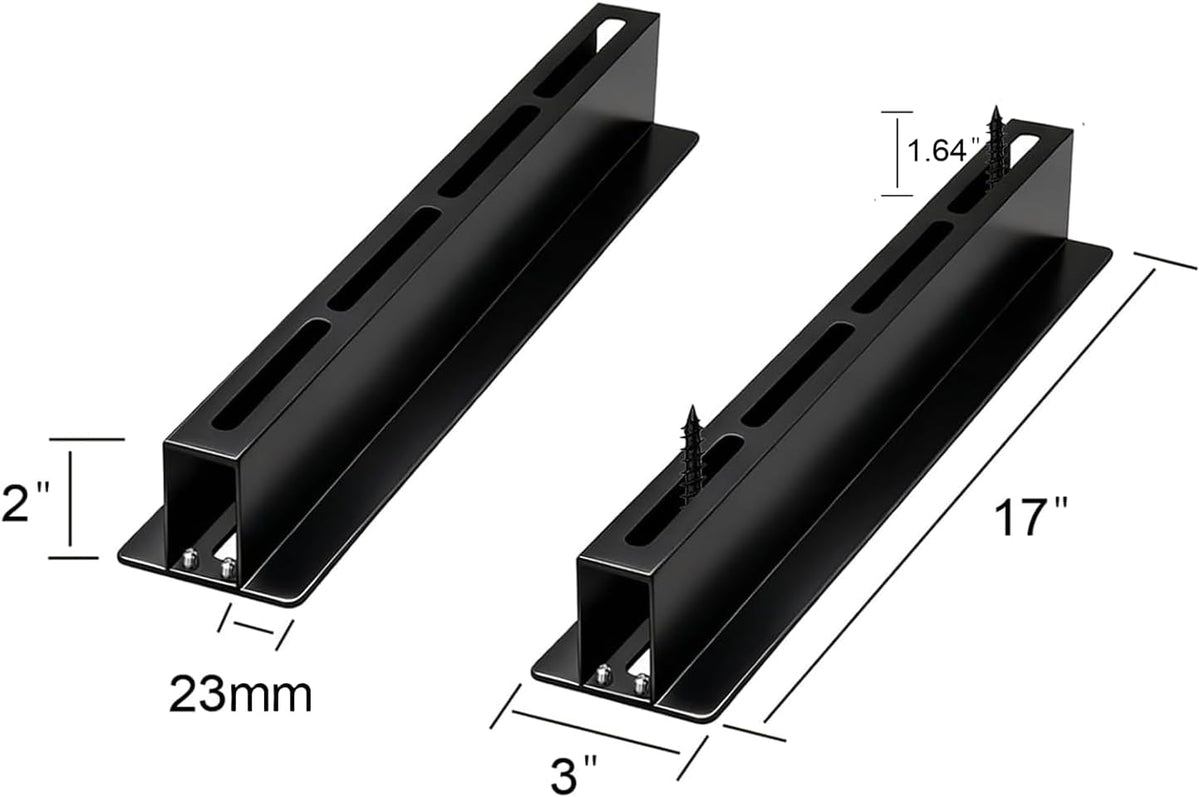 Garage Ceiling Storage Racks, 17 Inch Rails, 8 Pack