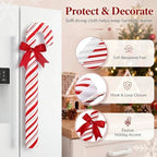 Tingjoo 6 Pcs Christmas Candy Cane Refrigerator Handle Covers Cabinet