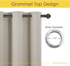 NICETOWN Thermal Insulated Narural Blackout Curtains - Image 3
