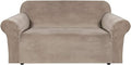 H.VERSAILTEX Stretch Velvet Loveseat Covers by HVERSAILTEX
