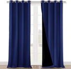 NICETOWN Full Shading Curtains 90" Long 2 Panels Set by NICETOWN