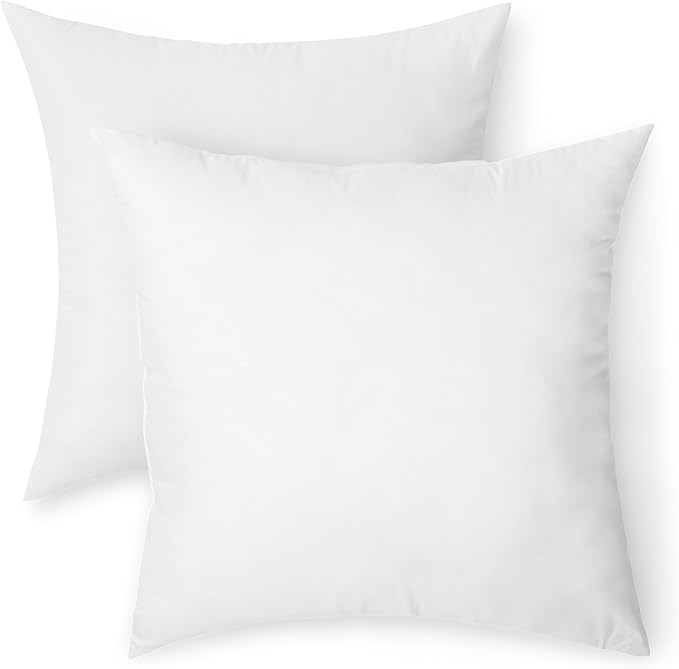 Amazon Basics Square Hypoallergenic Pillow Insert, Down Alternative Fiberfill by AmazonBasics