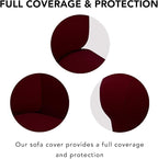 PureFit Super Stretch Sofa Slipcover – Spandex Non Slip Soft Couch Sofa Cover - Image 4