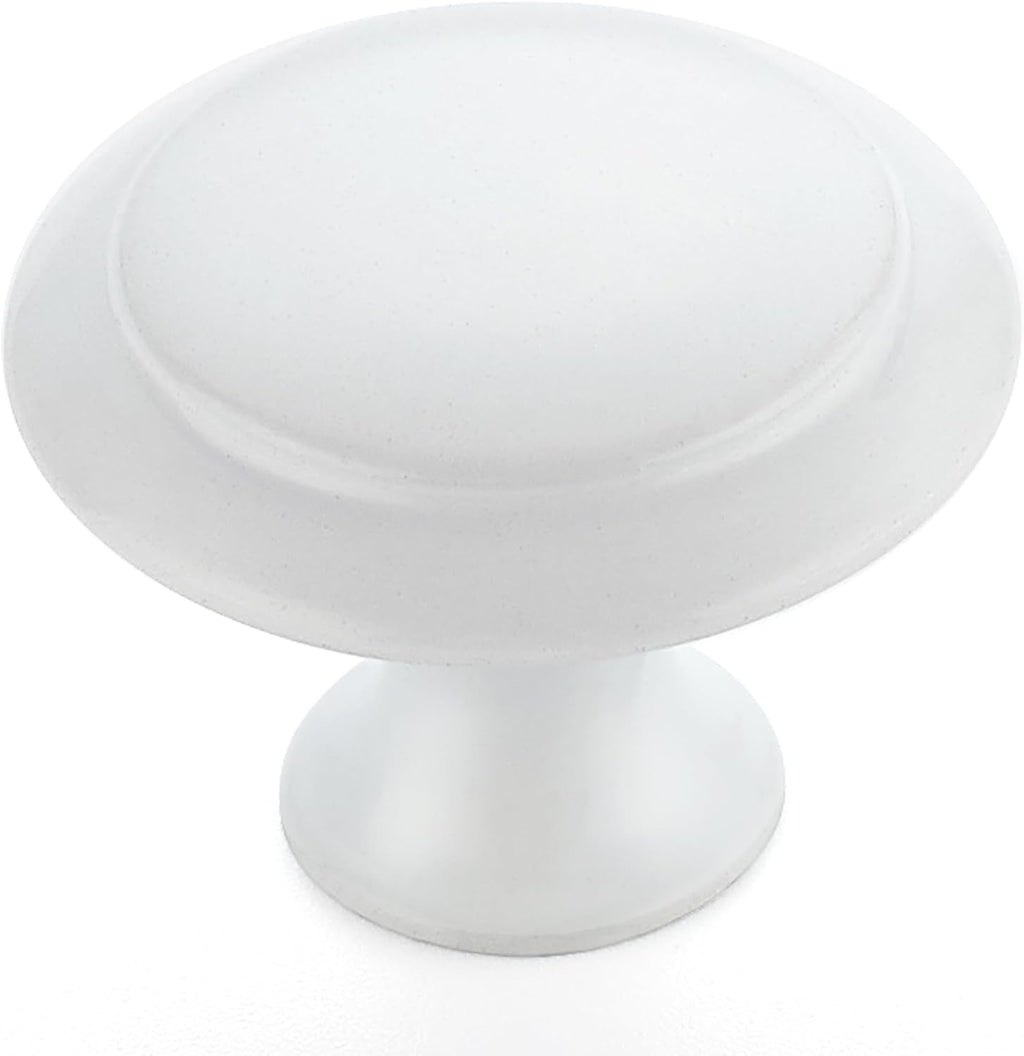 Ravinte White Cabinet Knobs Kitchen Pulls 1-1/4 Inch 10 Pack