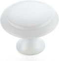Ravinte White Cabinet Knobs Kitchen Pulls 1-1/4 Inch 10 Pack