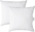 LANE LINEN 26x26 White Throw Pillow Inserts – Pack of 2 White, Fluffy by LaneLinen