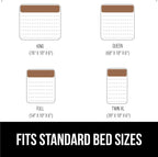 GORILLA GRIP Patented Bed Wedge Pillow for Headboard Gap, Twin/XL, Cream
