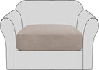 H.VERSAILTEX High Stretch Individual Seat Cushion Covers Sofa Slipcovers Couch by HVERSAILTEX