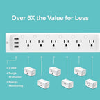 Kasa Smart Plug Power Strip HS300, Smart Outlet, No Hub Required