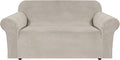 H.VERSAILTEX Stretch Velvet Loveseat Covers by HVERSAILTEX