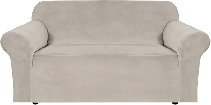 H.VERSAILTEX Stretch Velvet Loveseat Covers by HVERSAILTEX
