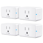 Govee Smart Plug 15A WiFi Bluetooth Outlet 4 Pack, Remote Group Control