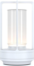 Rechargeable Cordless Small Metal Table Lamp, Stepless Dimming, 3-Color