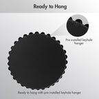 Madison Park 27 inch Black Round Mirror, Round Mirrors for Wall Decor, Metal Frame Circle Mirror for Bathroom, Living Room, Round Wall Metal Art Mirror