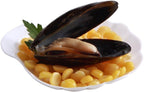 Restaurantware 3.3 Inch Shell Appetizer Plate 100 Disposable Plastic Appetizer Plate - Sturdy Shell-Shaped Black Plastic Cocktail Plates Perfect For Serving Amuse Bouche And Hors D'oeuvres