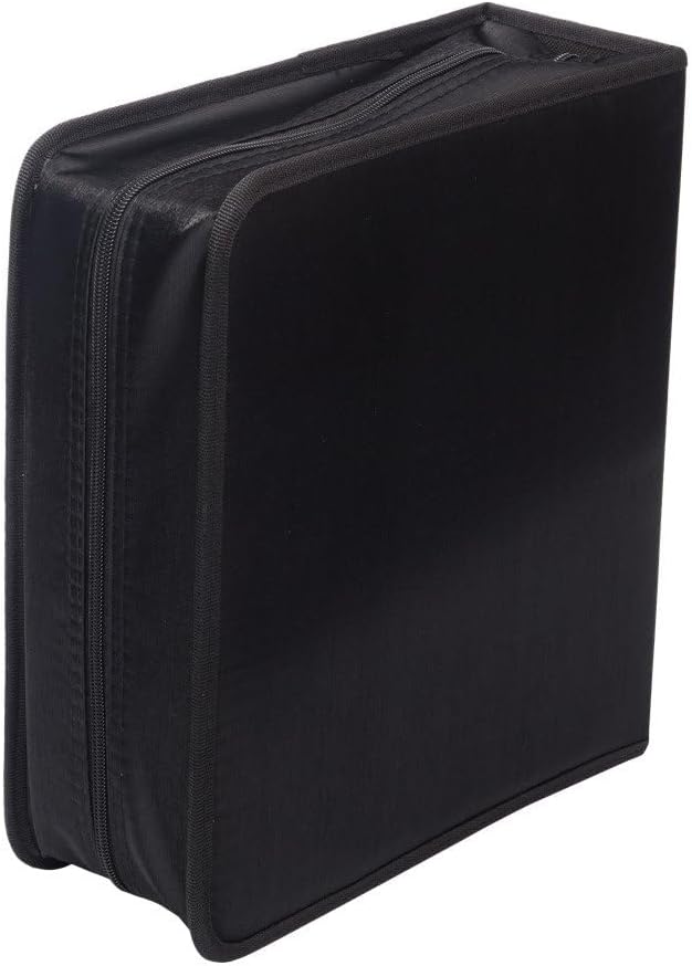 256 Capacity CD/DVD case Wallet, Storage,Holder,Booklet （Black）