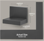 Command Display Ledges, Holds up to 2 lb, Slate, 2 Ledges with 8 Medium Strips, Damage-Free Hanging Floating Shelf with Adhesive Strips, Personalize Living Room, Bedroom, Kids Room or Office