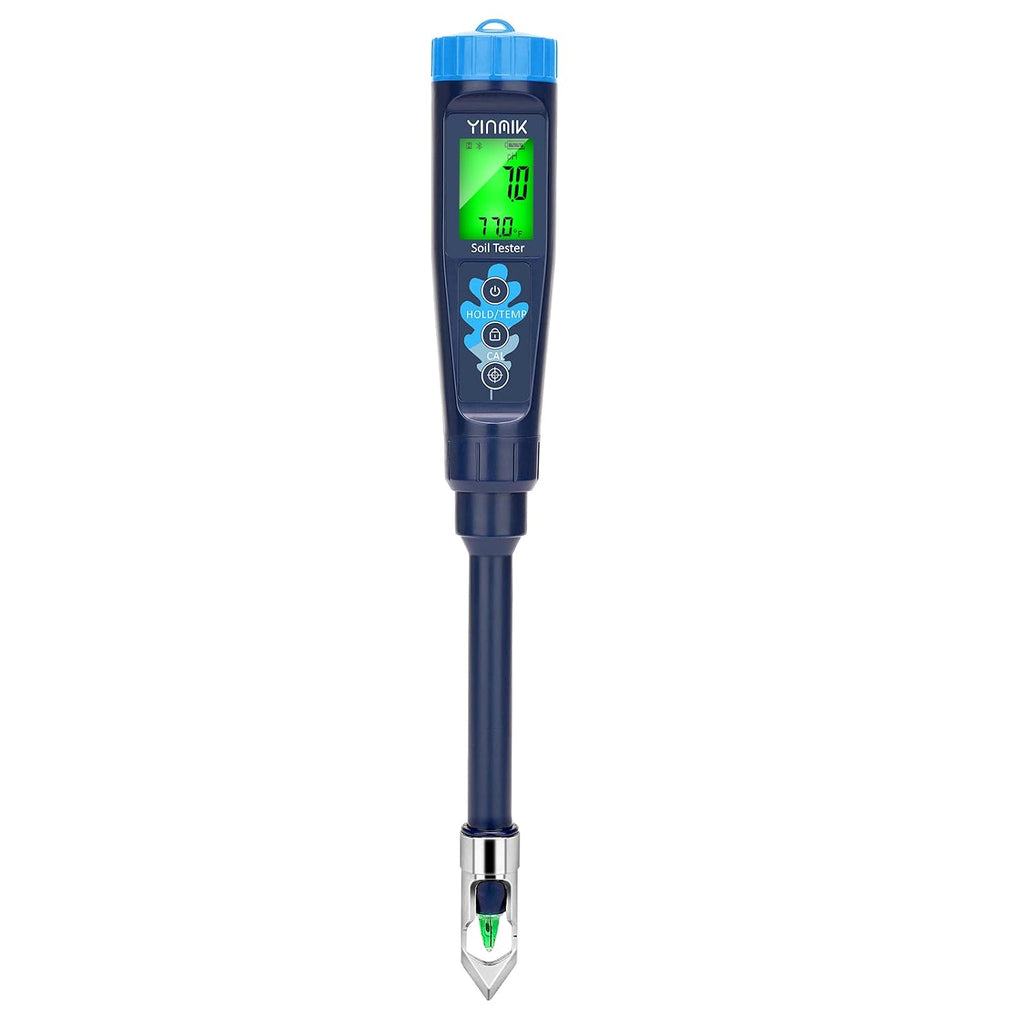 YINMIK Digital Soil pH Meter for Gardeners, Soil Direct pH Tester for Plant Care, Measure pH of Solution Potting Soil Growing Media,Great for Indoor,Greenhouse,Outdoor,Garden, Lawn, Farming, Yard Use