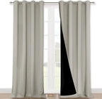 NICETOWN Natural 100% Blackout Curtains by NICETOWN
