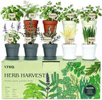 10 Indoor Herb Garden Kit, 33-Piece Complete Kitchen Herb Starter Set