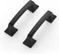 Ravinte Matte Black Square Foot Arch Cabinet Pulls 3 Inch 30 Pack