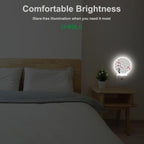 Snowman Night Light, Winter Christmas Tree Cardinal Bird Plug in Nightlight