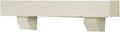 Duluth Forge 48-Inch Fireplace Shelf Mantel with Corbels - Antique White Finish