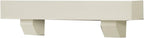 Duluth Forge 48-Inch Fireplace Shelf Mantel with Corbels - Antique White Finish