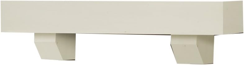 Duluth Forge 48-Inch Fireplace Shelf Mantel with Corbels - Antique White Finish