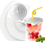 50Pcs Drink Protective Cap ,3.9 In Adhesive Drink Covers for Protection