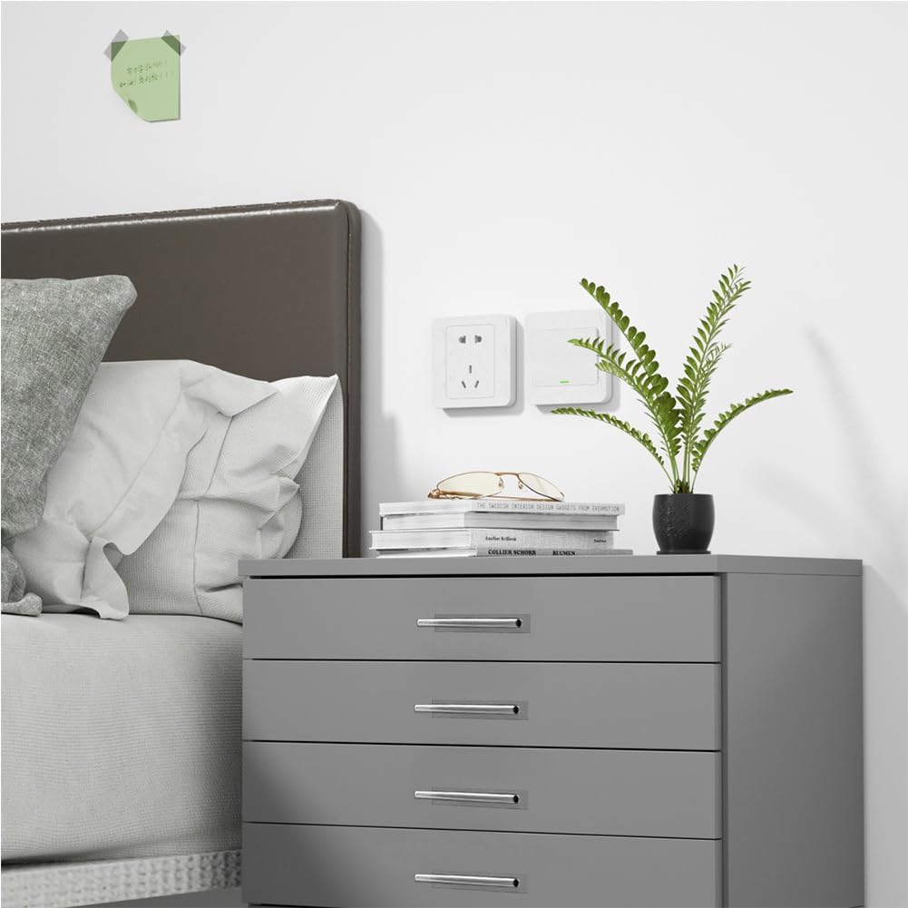 10 Pack Self-Stick Push Pull Helper ABS Plastic Wardrobe Handle Instant Cabinet Drawer Furniture Handles (Silver)