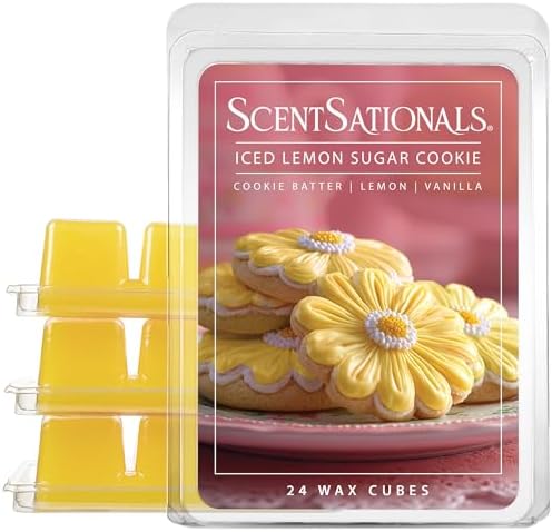 ScentSationals Iced Lemon Sugar Cookies Scented Wax Melts 10oz (24 Cubes)