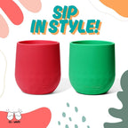 Unbreakable Silicone Wine Glasses | Reusable Drinkware for Parties, Camping, Beaches, and Boats | 100% Silicone | Set of 4 | BPA-Free, Dishwasher Safe | Juicy Fruit Collection