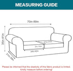 Turquoize 3 Piece Sofa Covers for 2 Cushion Couch Sofa Slipcover Soft Couch - Image 2
