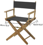 STAY GENT 2 Set Replacement Cover Canvas for Directors Chair, 20cm X 52cm + 52cm X 41cm, Grey