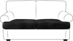 Leather Look Couch Cushion Covers Sofa Seat Slipcovers Sets Couches Furniture by ANARACHON