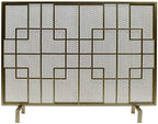 Christopher Knight Home Dorothy Modern Single Panel Iron Firescreen, Gold Finish